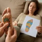 Come attenuare la tensione nervosa senza farmaci? La mappa dei punti utili sul piede