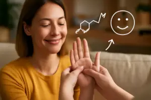 Come migliorare l’umore con il massaggio alle mani? Il collegamento con la serotonina spiegato semplice