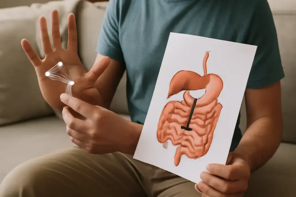 Collegamento tra punti riflessi e digestione: il segreto per sentirsi più leggeri dopo i pasti
